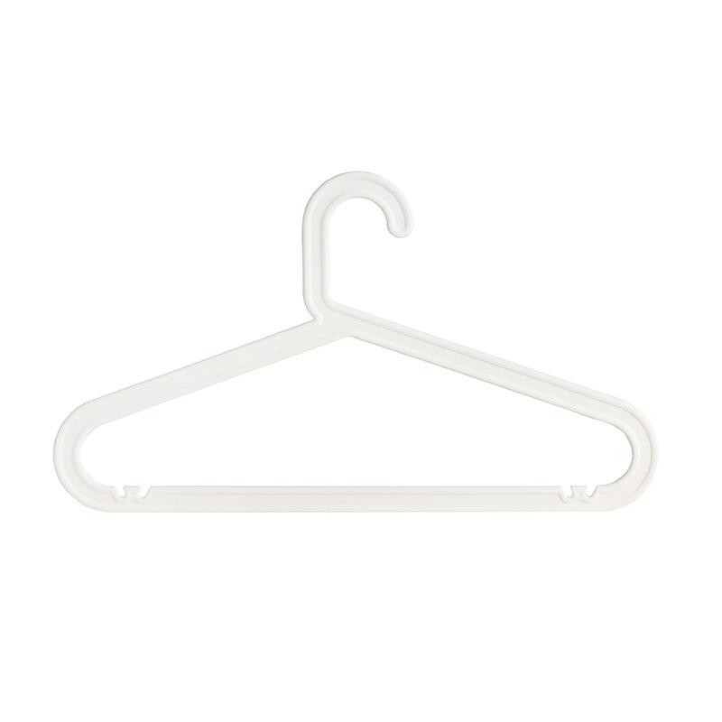Haushaltswaren Artikel ohne Spur Garderobe Haushaltskunststoff Erwachsene Multifunktions-rutschfeste weiße Kleiderbügel 10pc Adult style