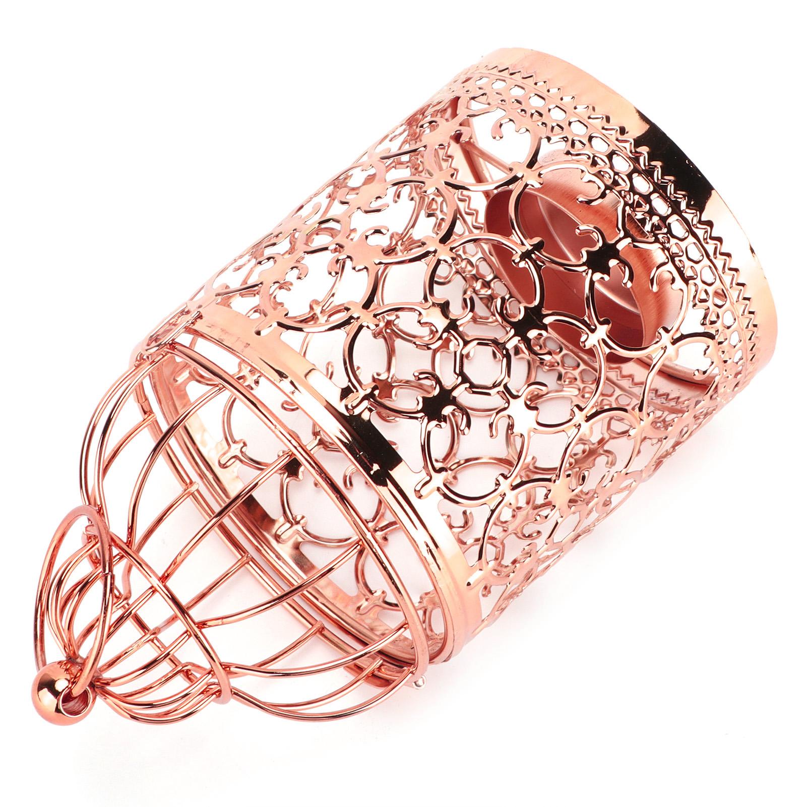Kerzenhalter Vintage Vogelkäfig Kerzenständer Dekorationen für Geschenk Zuhause Veranstaltungen Hochzeiten Roségold