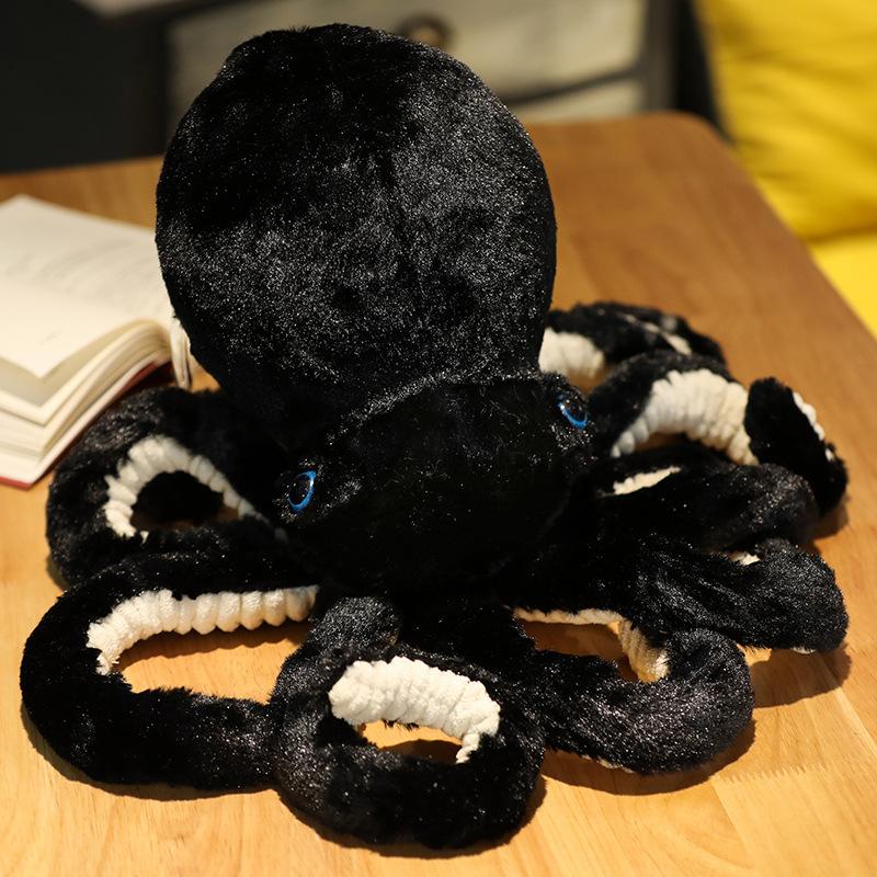 30-90cm Lebensechte Oktopus Plüschtier Weiches Kuscheltier Meeresbewohner Kissen Rückenlehne Heimdeko Kindergeburtstag Weihnachtsgeschenk 45cm