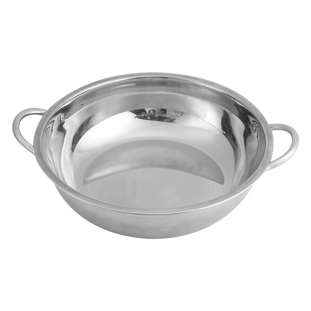 30CM Edelstahl Hot Pot Induktion Herd Home Küche Kochgeschirr Suppe Kochen Töpfe 30cm / 11.8in