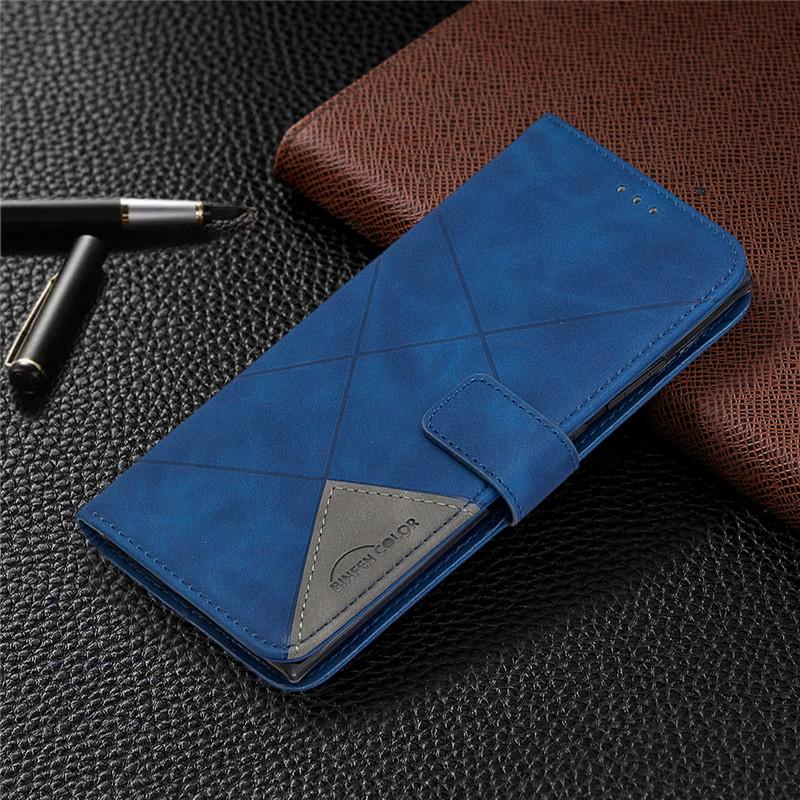 Huawei P Smart Z Luxus Leder Handyhülle für Huawei P Smart PSmart 2020 2021 PSmartZ LX1 Brieftasche Flip Cover Coque Fundas P Smart 2020 blau