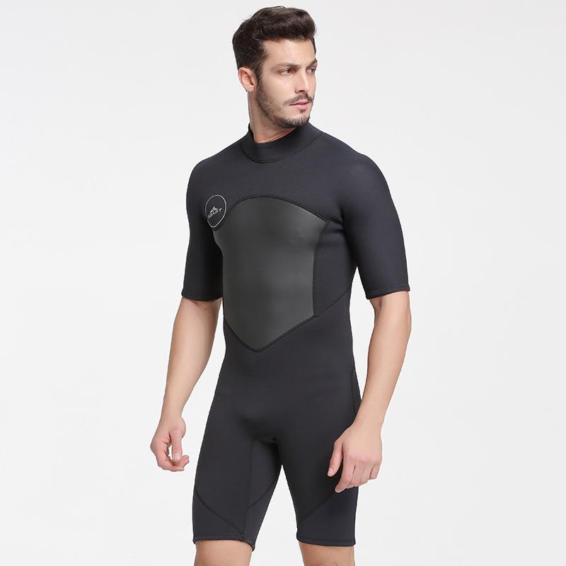 SBART-2mm Neopren Neoprenanzug für Männer Warm Halten Schwimmen Scuba Tauchen Badeanzug Kurzarm Triathlon Neoprenanzug Surf Schnorcheln XXXL