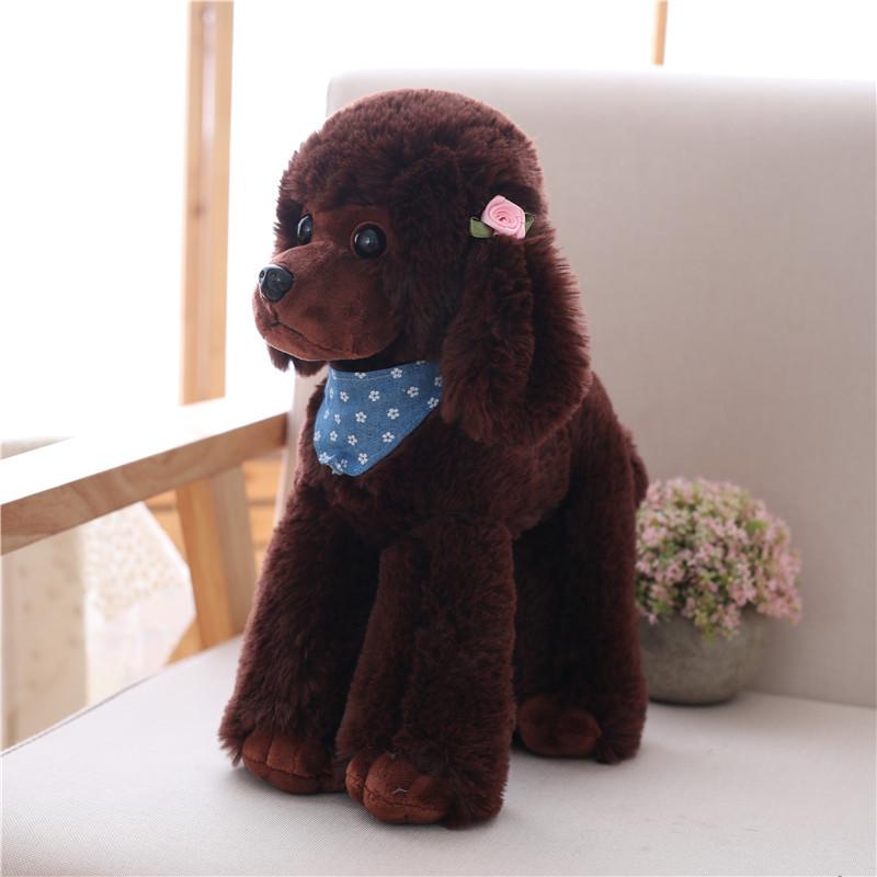 25/32/40 cm Simulation Teddy Hund Puppe Pudel Heimtextilien Plüschtier 25cm dunkelbraune