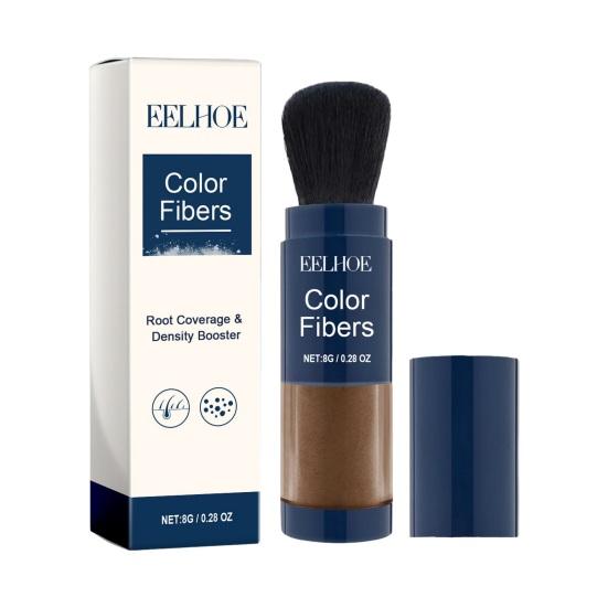 8G Haaraufbaufaser, sofort dickerer Haarausfall-Abdecker, kahle Stellen und Wurzelabdeckung, Männer und Frauen, Haaransatz, feines, dünner werdendes Haar, Verdickungspulver dunkelbraune