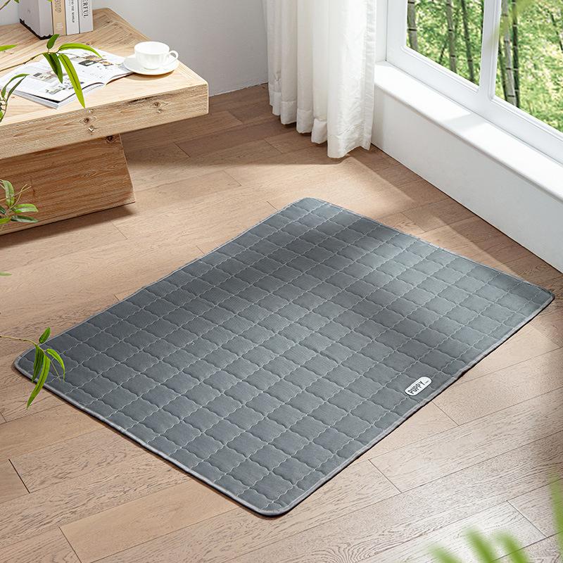 Hundematte für Haustier Hundematte zum Schlafen Hundekissen für Sommer Vier Jahreszeiten Universal Katzenmatte für Hundekäfigmatte Schlafunterlage M-50*40 gray