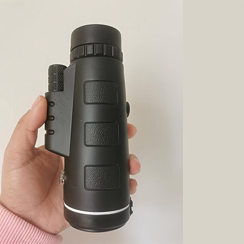 1 hochauflösendes Monokular-Teleskop mit Stativständer – PVC-Material, tragbares optisches Zielfernrohr für Vogelbeobachtung, Sport, Reisen und Konzerte 1pc schwarz