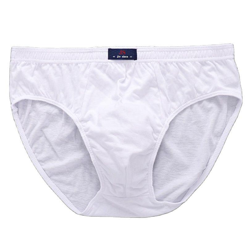 Große Größe Männer Unterwäsche Baumwolle Slips Unterhosen Höschen Unterhosen Boy Bottom Unterwäsche Knickers L XL 2XL 3XL 4XL 5XL 6XL 7XL 2XL weiß