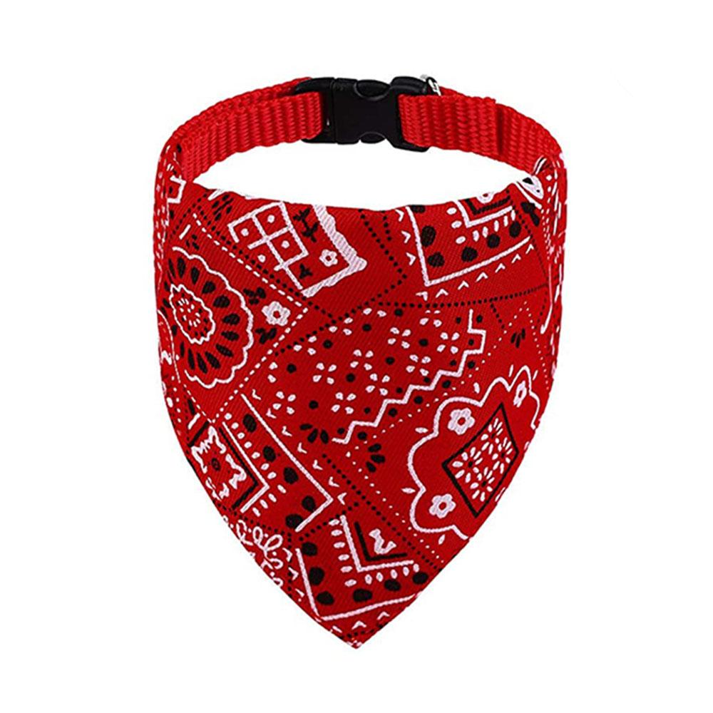 Waschbares Druckdesign Katzen Fliege Kätzchen Hund Schal Verstellbares Haustier Katze Bandana Lätzchen Halsband Handgemacht Trigon Haustierbedarf Katzen Zubehör Hohe Qualität S rot