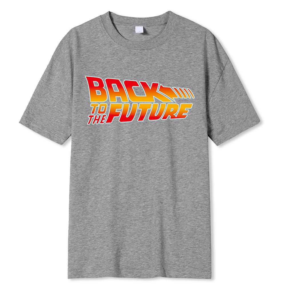 Zurück in die Zukunft T-Shirt Baumwolle T-Shirt für Männer Sommer Kurzarm T-Shirts Film T-Shirts Tops Streetwear T-Shirts 3XL