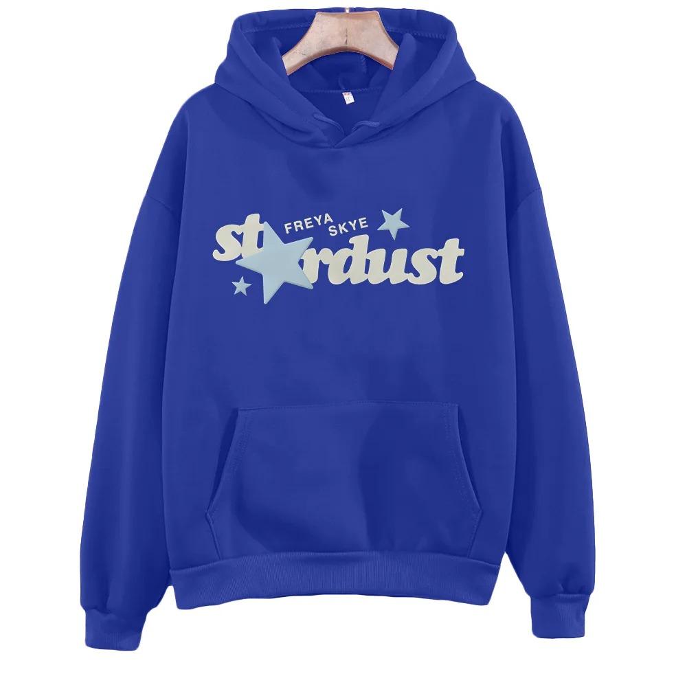 Freya Skye Stardust Hoodie Herren Damen Neu Langarm Sweatshirt Herbst Winter Mode Freizeitkleidung Locker High Street Pullover L blau