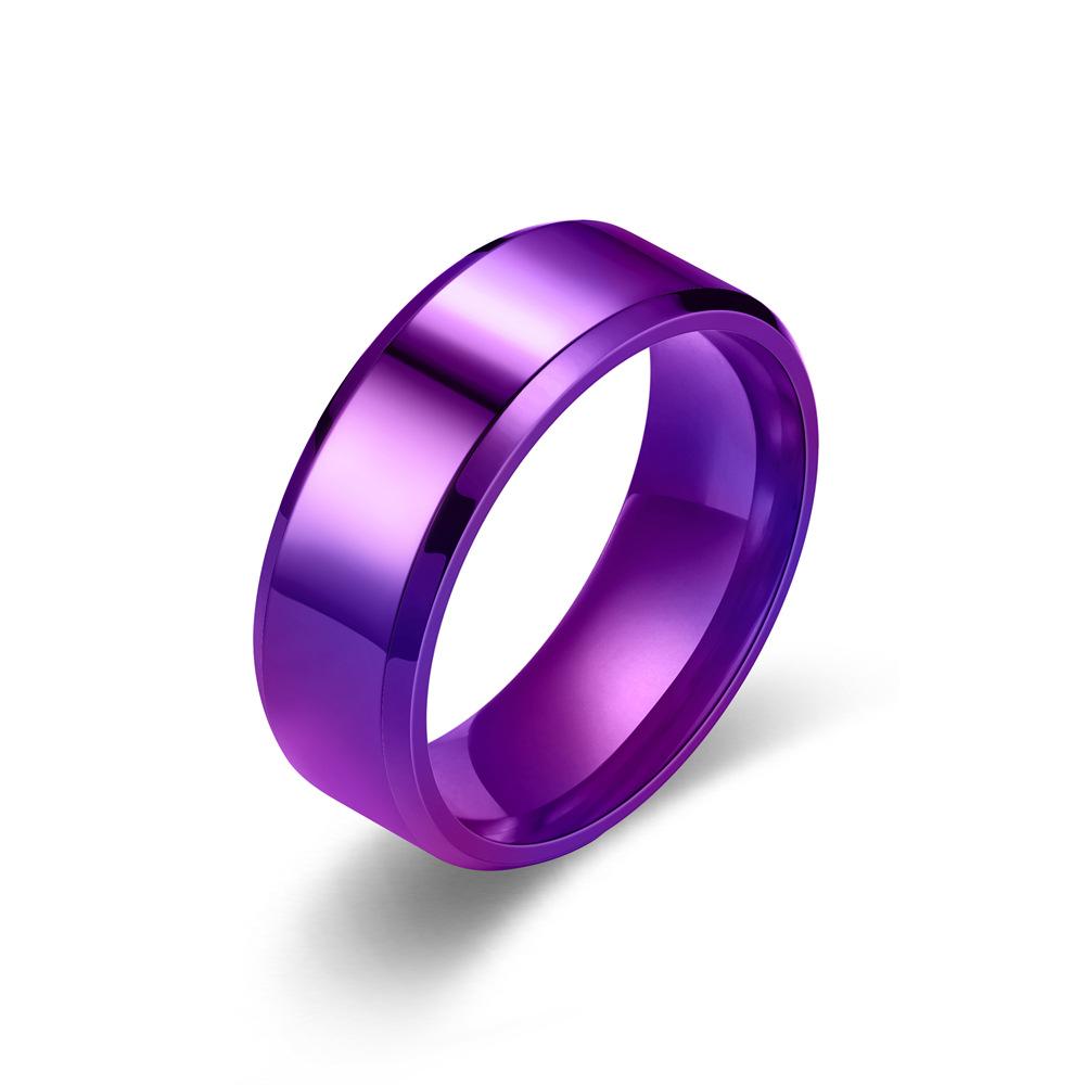 Einfache 8mm Herrenringe Titan Edelstahlringe für Männer Frauen Matt Gebürstet Hochzeit Verlobungsband Ring Unisex Schmuck Geschenk 13