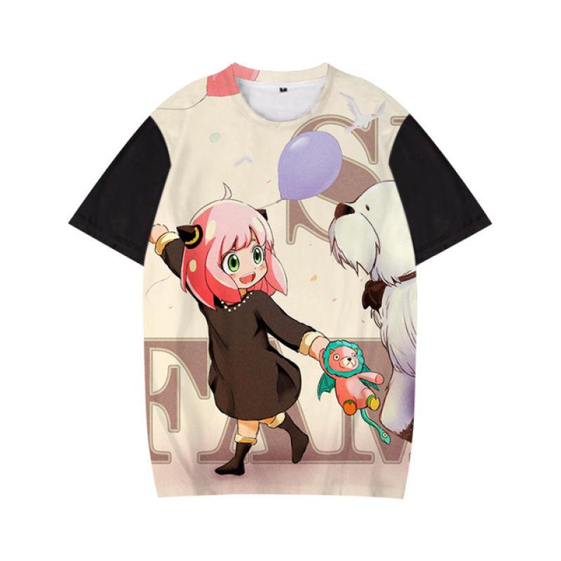 Japanische Anime SPY X FAMILY T Shirt Männer Nette Cartoon Kleidung Anya Sommer Tops T-shirt Unisex T-shirt versized T Shirt Geschenke XXL