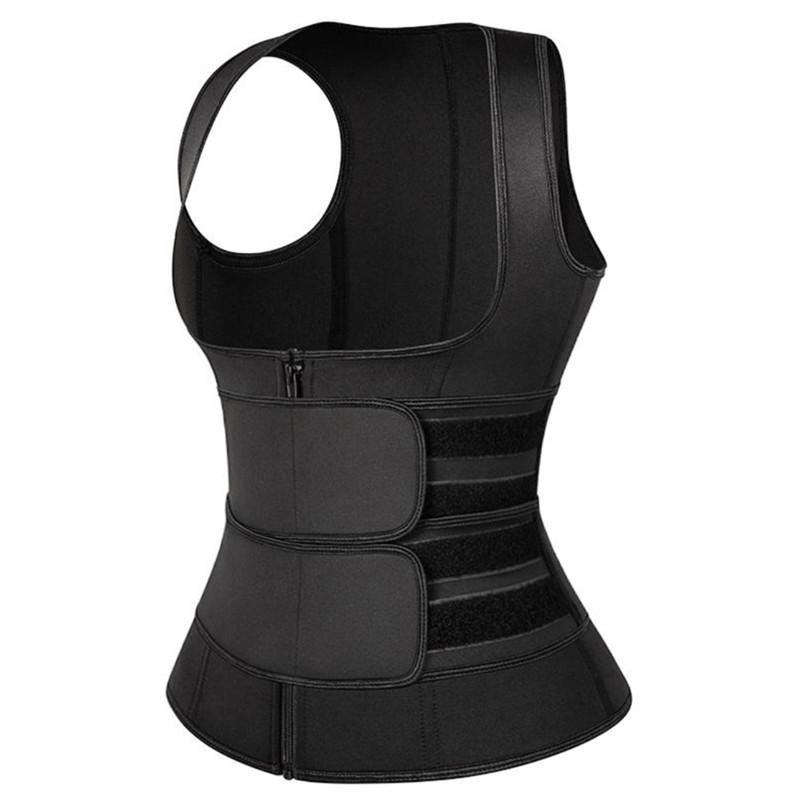 2025 frauen Sweat Sauna Body Shaper Modellierung Korsett Schweiß Gürtel Taille Trainer Thermo Abnehmen Gürtel XXXL schwarz