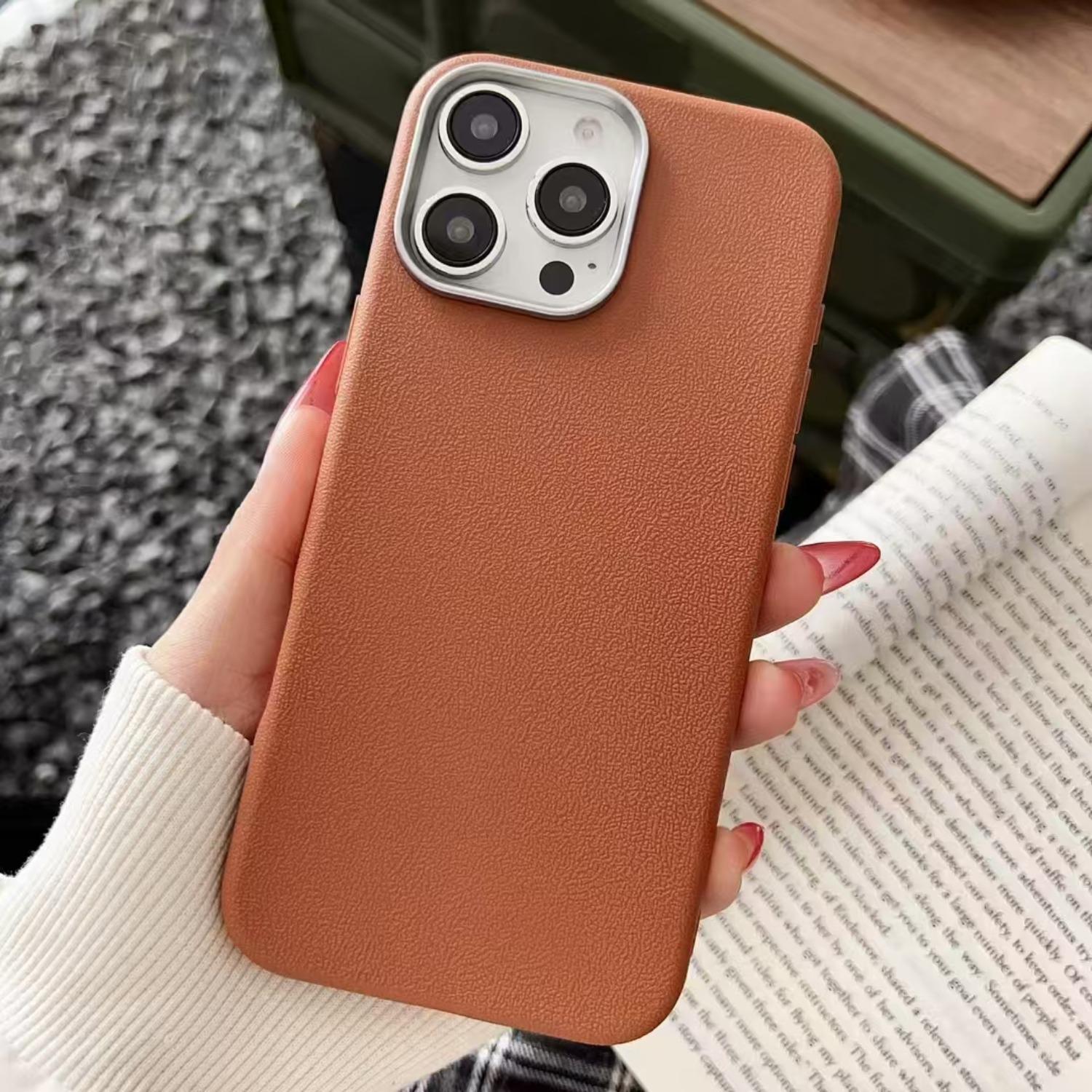 TPU Einfaches Leder Handyhülle für infinix HOT 50 Pro Plus 50i 40i 40 30 20s 12 Play Schutzhülle Objektiv All Inclusive Anti-Fall Weich HOT 50 Pro+ braun