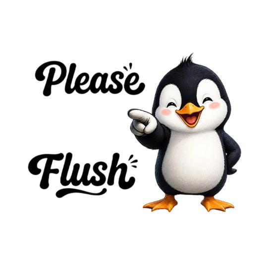Bitte spülen Sie die Toilette Aufkleber, Selbstklebende Cartoon Tiere Badezimmer Aufkleber, Lustiger Toilettendeckel Aufkleber für Toilette, Badezimmer C