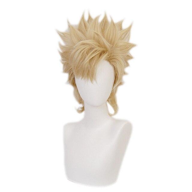 Anime Jojo's Bizarre Adventure Caesar Anthonio Zeppeli Golden Kurze Flauschige Gestufte Synthetische JOJO Cosplay Kostüm Perücken Pelucas 30CM beige