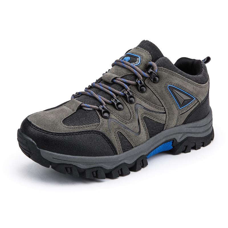 Herren Wanderschuhe wasserdichte Sportschuhe Große Größe 39-47 Herrenstiefel Outdoor Wanderschuhe 39 grau