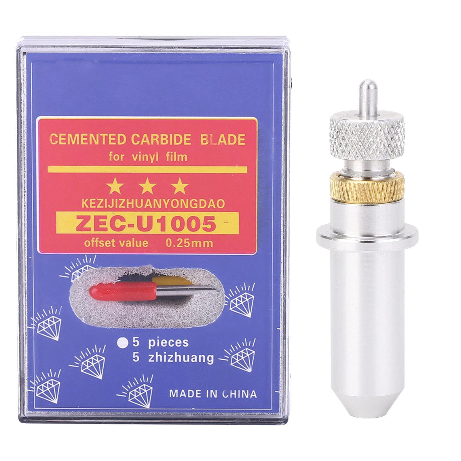 15pcs Tungsten Steel Plotter Cutter Blade Cutting Tool 30, 45, 60 Degree with Holder