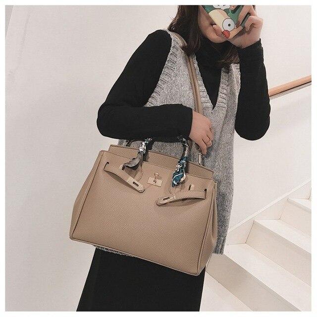 Luxus Damen Ein Schulter Handtasche PU Leder Qualität Messenger Lässig Mode Klassisch Damen Tasche Messenger Handtasche CLE champagner