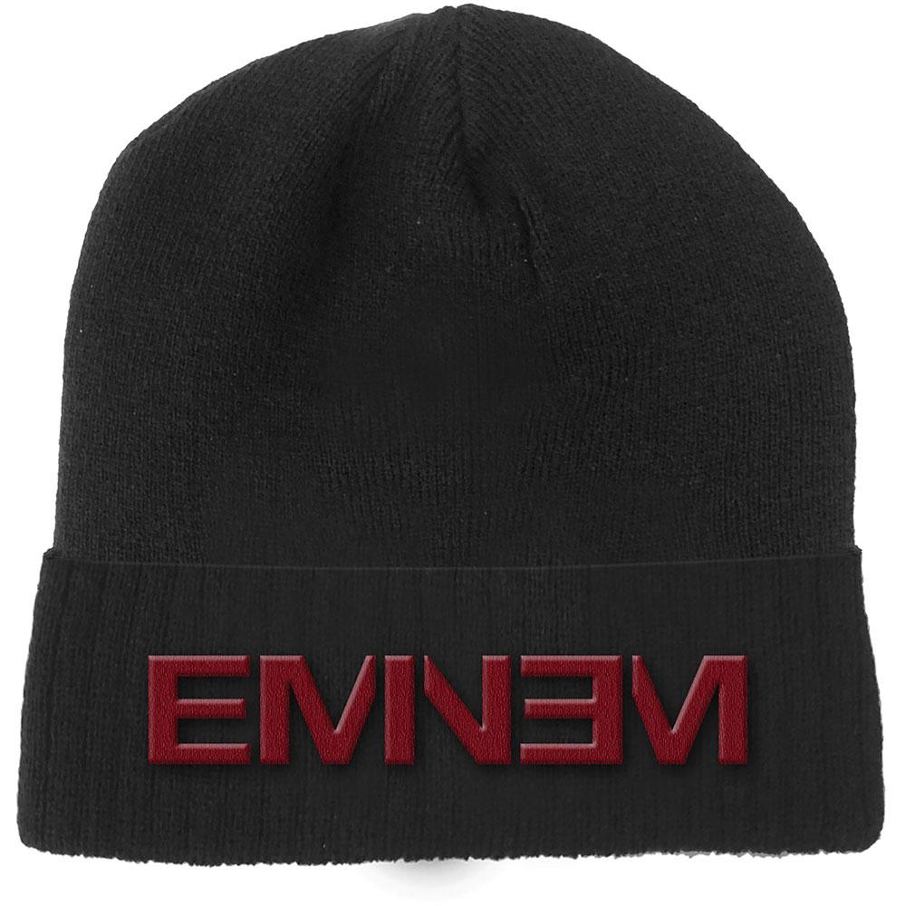Eminem Unisex-Erwachsene Logo-Mütze One Size rot/schwarz
