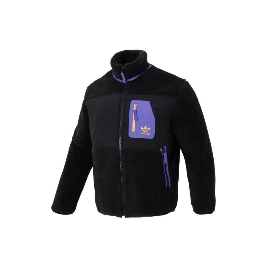 Adidas Originals Trefoil Color Block Locker Sportjacke Herren Jacken Schwarz IN0993 XS