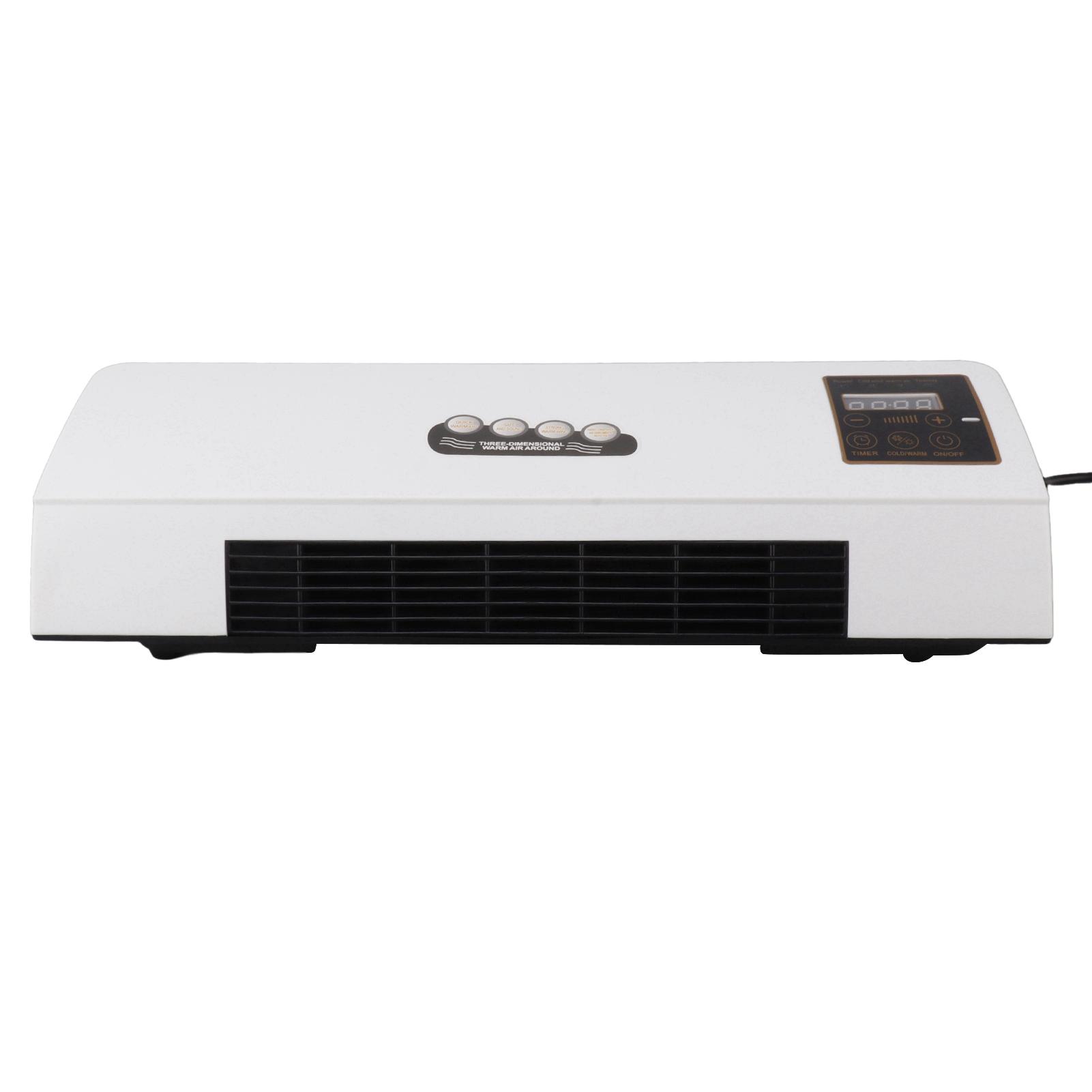 1800 W Luftkühler, kleine Klimaanlage, Heizung, tragbare Wandmontage, Klimaanlage, Heißventilator für Badezimmer, Schlafzimmer, 220 V AU weiß