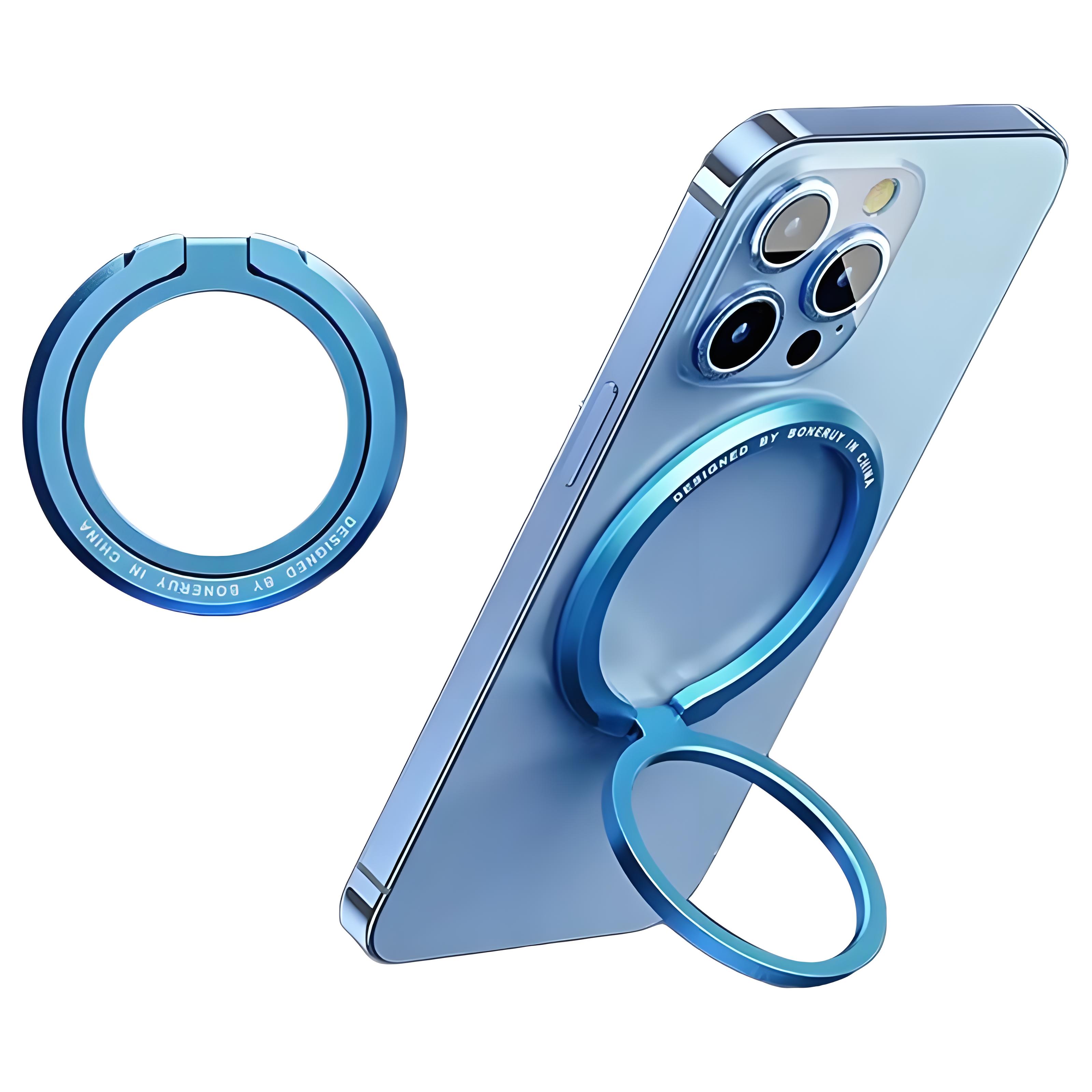 Magnetischer Handy-Ringhalter Kompatibel mit iPhone 12 13 14 15 Serie Für MagSafe Abnehmbarer Handy-Griff Ständer Handyzubehör
