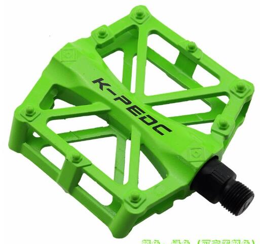 1 Paar neue Fahrradpedale, Aluminiumlegierung, Fahrradpedal, MTB, Rennrad, versiegelte 3-Lager-Pedale für BMX, ultraleichte Fahrradteile grün