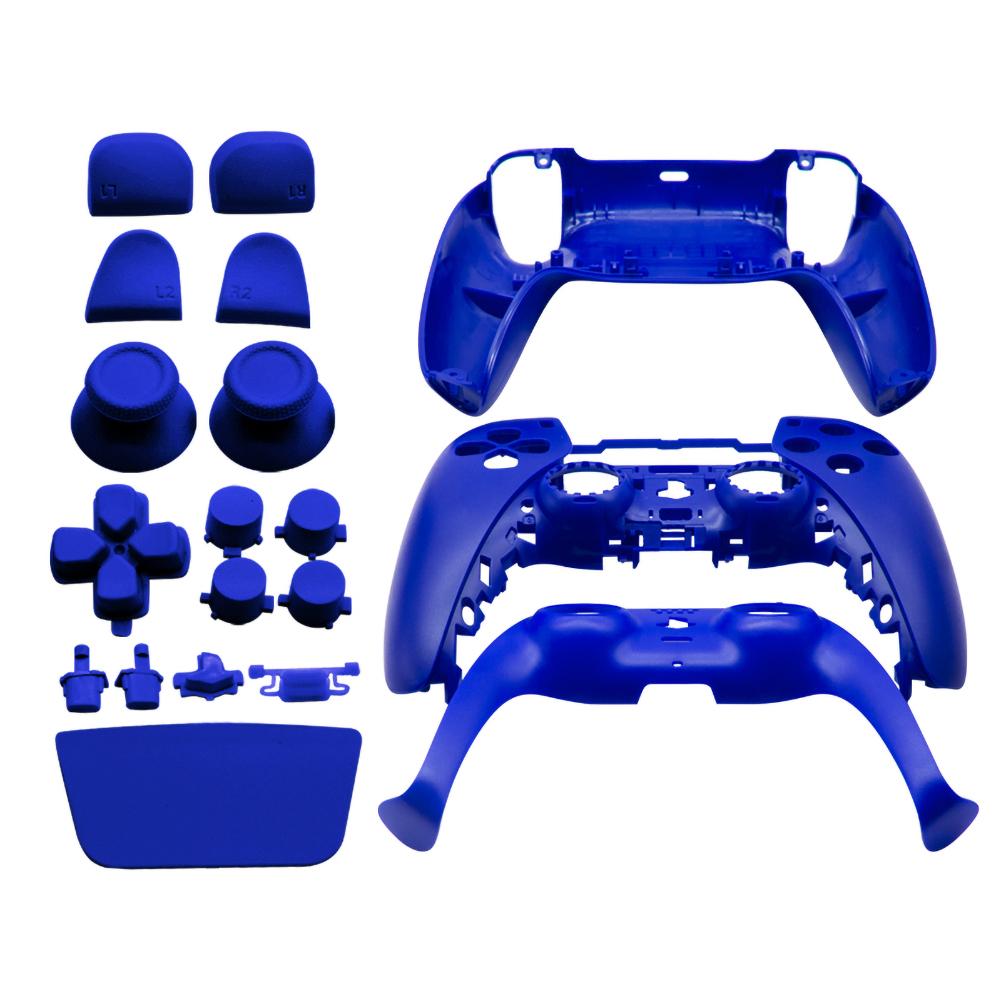 Ersatzschale für PS5, DIY-Gehäuseschale(Vordere Abdeckung und hintere Abdeckung) Für PS5-Controller blau