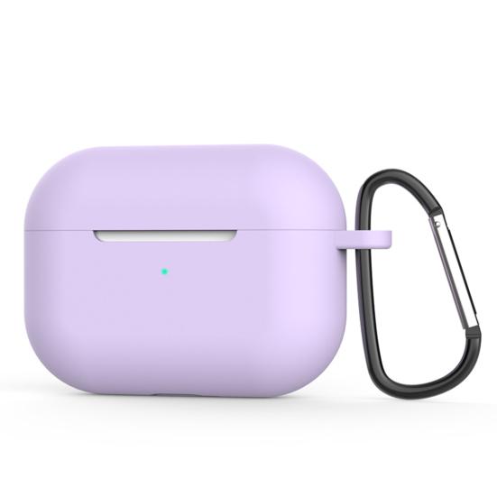 Kopfhörer Box Fall Staubdicht Stoßfest Schützen Hohe Anpassungsfähigkeit Silikon Bluetooth-kompatibel Kopfhörer Abdeckung für Airpods Pro violett