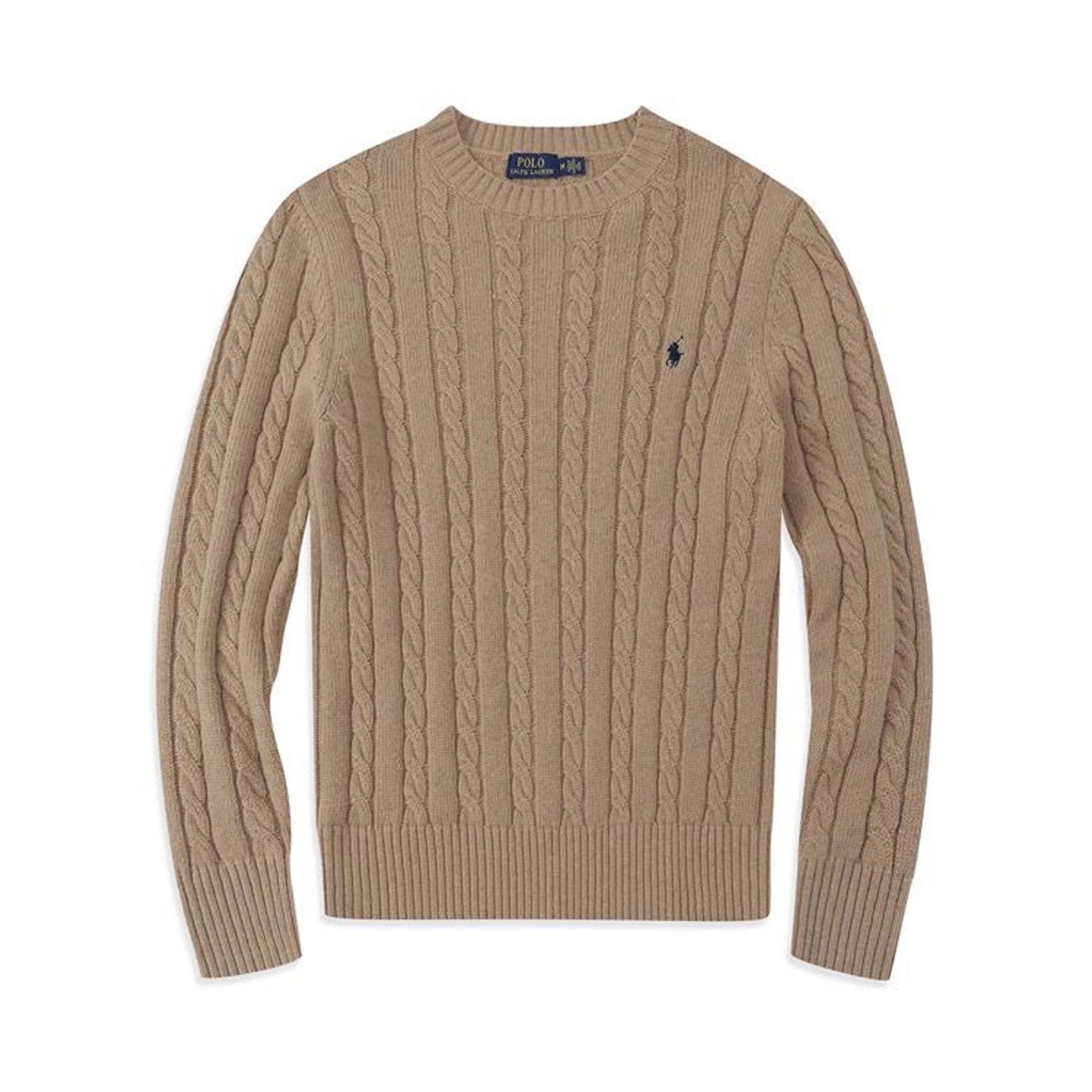 GLYDE Rundhals Pullover Modisches Oberteil Strickpullover Lässiger Pullover Herrenbekleidung Herbst/Winter S kamelfarben