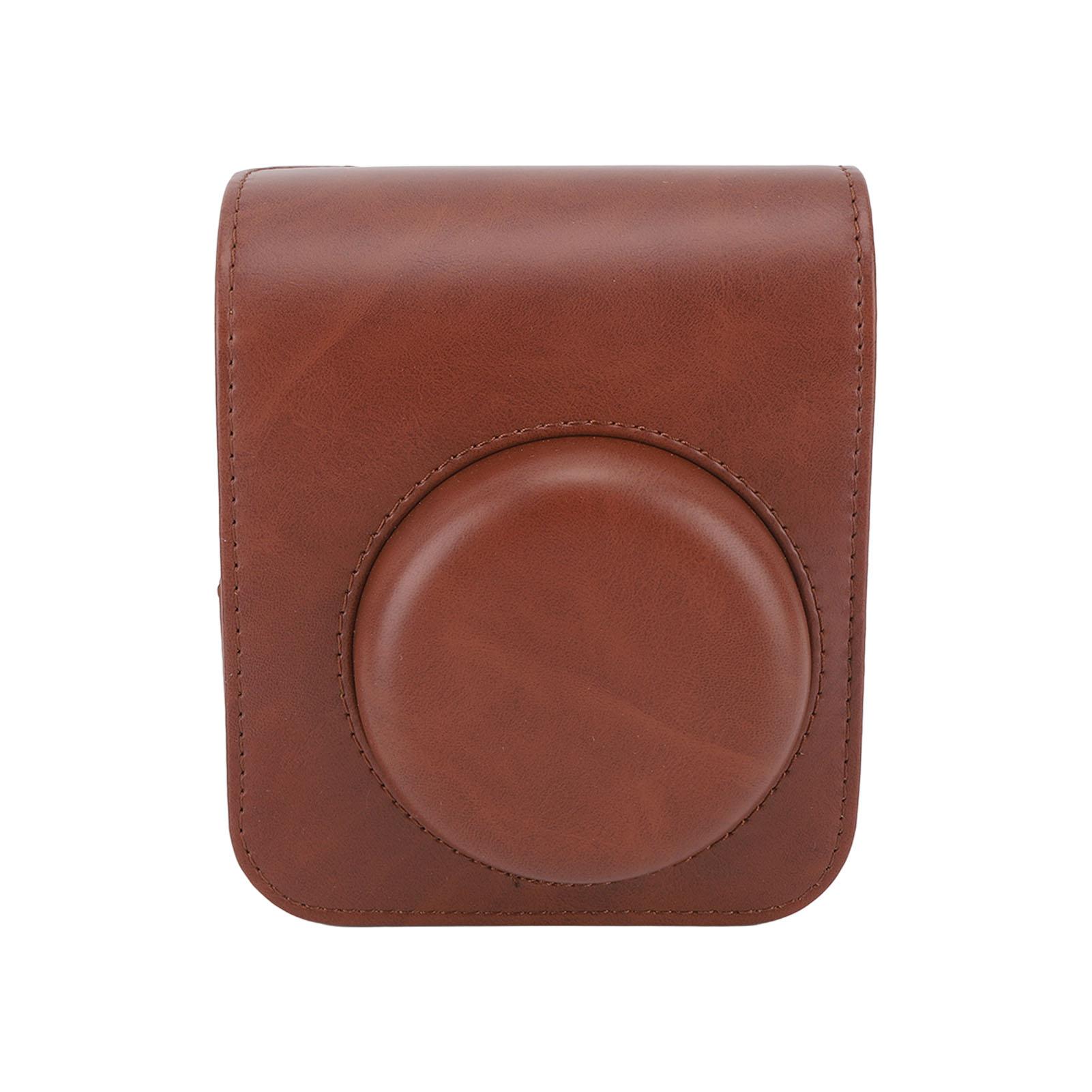 Sofortbildkamera Tasche PU Leder Schutzhülle für Instax Mini 12 mit Abnehmbarem Verstellbarem