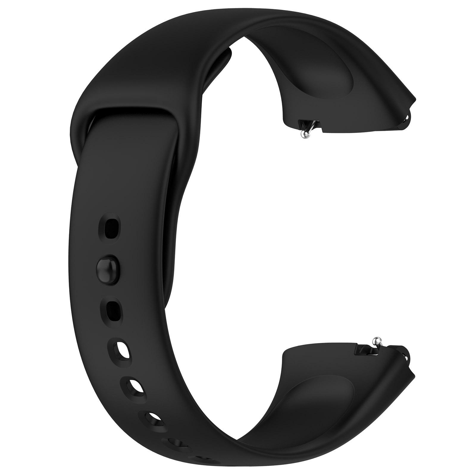 Silikon-Armband für Redmi Watch 3 / Watch 3 Lite / Active-Armband, Smart-Armband, Ersatzzubehör For Redmi Watch 3 Lite schwarz