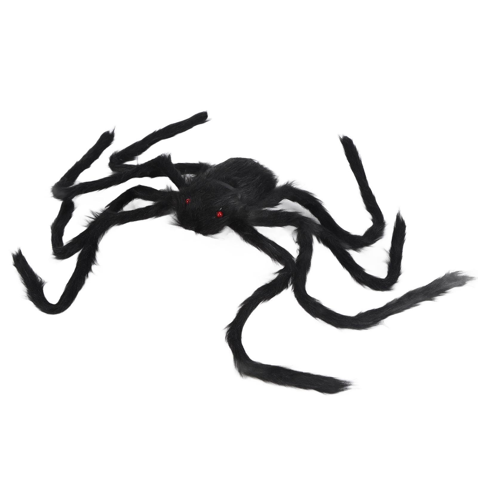 Spinnen Halloween Deko Schreckliche Wiederverwendbare Schwarze Riesenspinne Halloween Dekoration für Innen 90cm / 35.4in