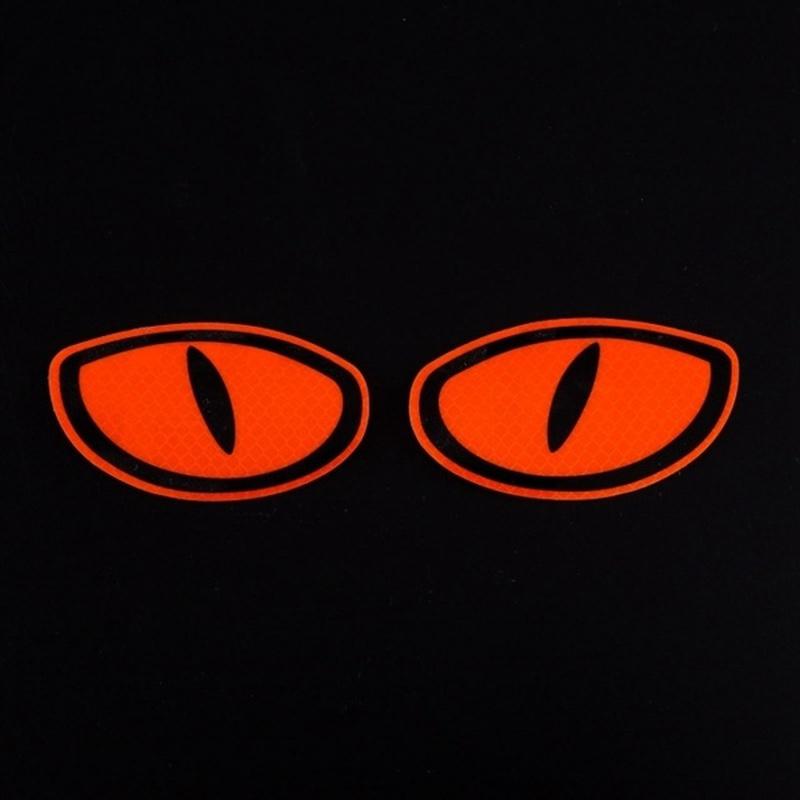 2 stücke Wasserdichte Auto Teile Sicherheit Zeichen Warnband Stoßstange Aufkleber Auge Aufkleber Reflektierende Aufkleber Auto Aufkleber Aufkleber ZPG rot