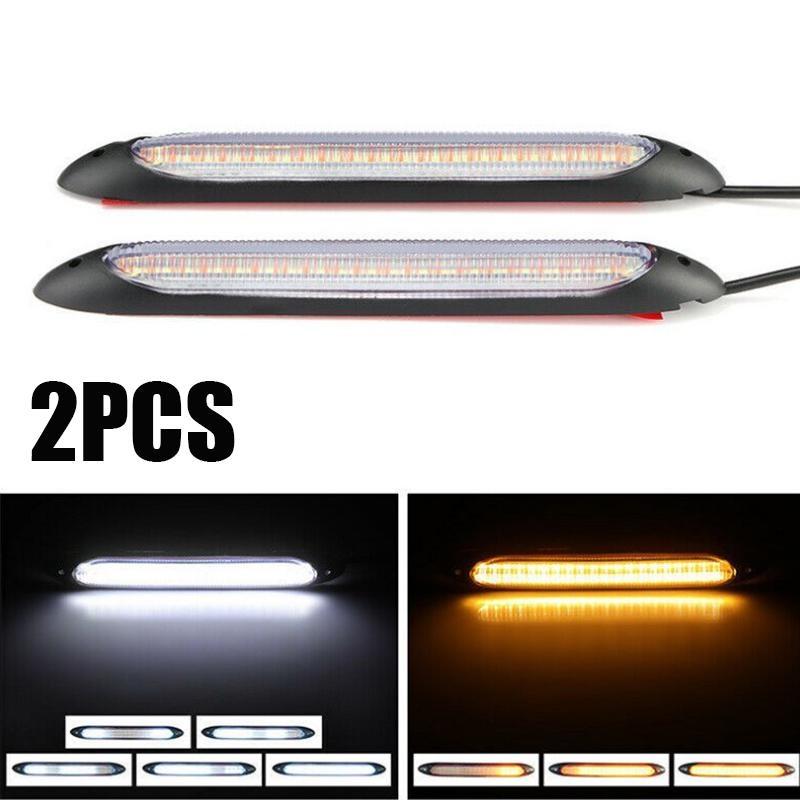 2PCS LED Auto Tagfahrlicht Auto Signal Blinker Helle Auto Geändert Dekoration Licht ZPG