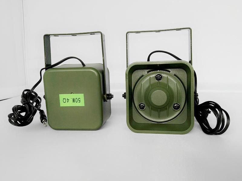 Jagd Decoy 50 W 150 dB/60 W 160 dB Lautsprecher Vogel Anrufer Lautsprecher Wasserdichte Eisen Regal Vögel MP3 Verstärker 50w150dp armee grüne