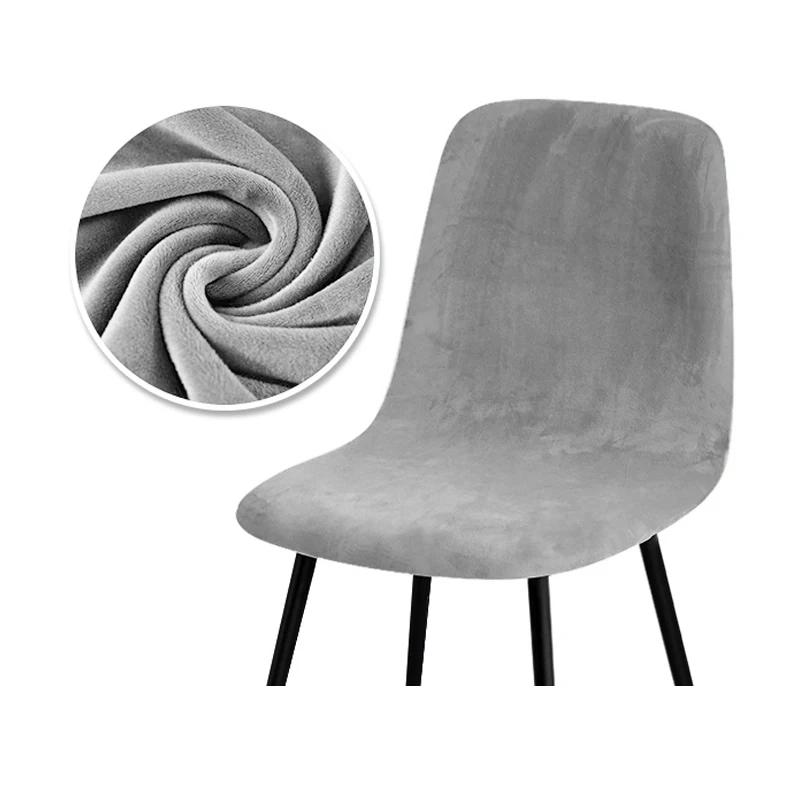 Hochwertiger Stuhlbezug aus Samt, 1/2/4/6 Stück, dehnbarer Stuhlbezug für Esszimmer, 2 Stoffarten, Stuhlhussen für Zuhause 4 Pieces