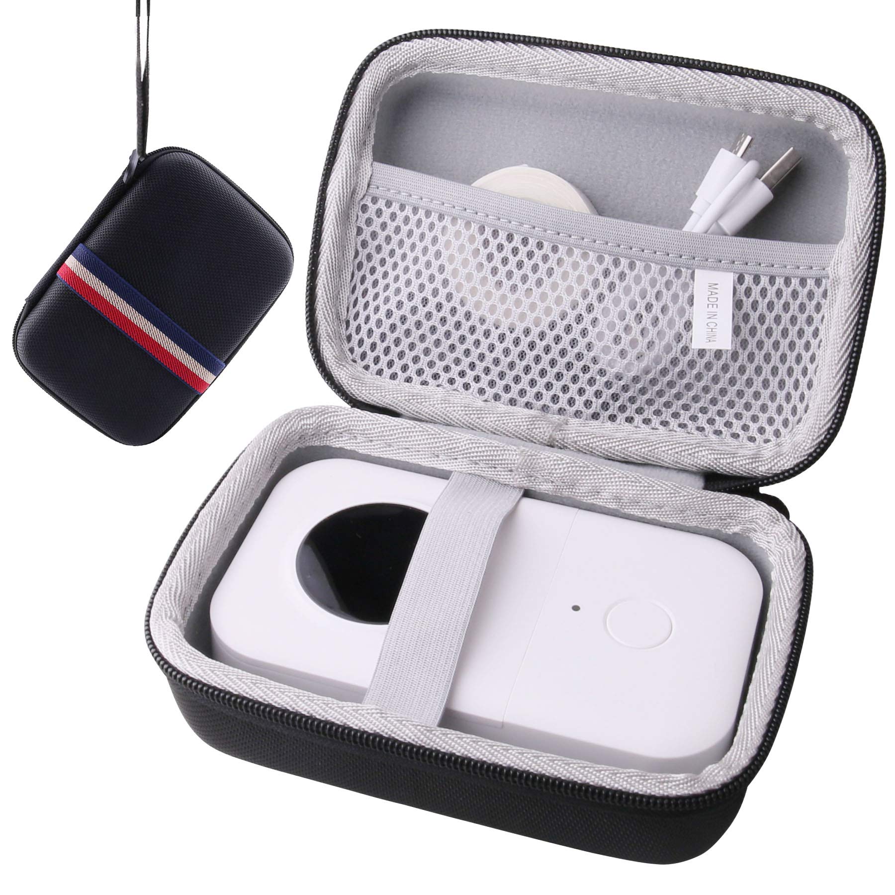 Aufbewahrungskoffer Phomemo D110 Tragbarer Etikettendrucker Spezieller schützender Aufbewahrungskoffer JP D30/Jadens -waiyu (Schwarz) schwarz