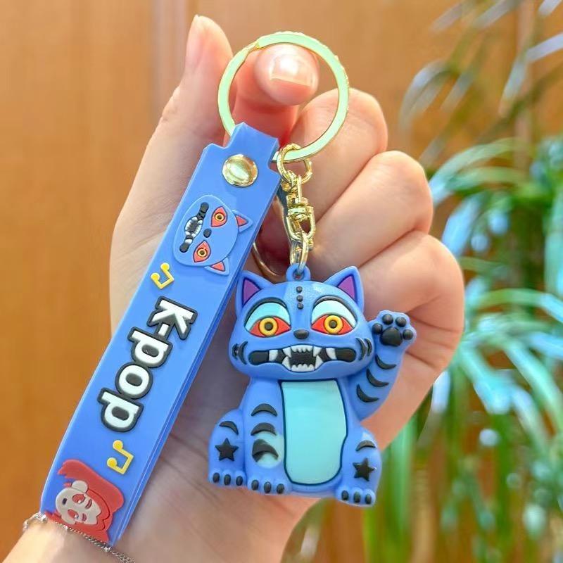 Kpop Dämonenjäger süßer Schlüsselanhänger Rucksack Puppe Tasche Paar Anhänger Schlüsselanhänger Anhänger Geschenk derpyA