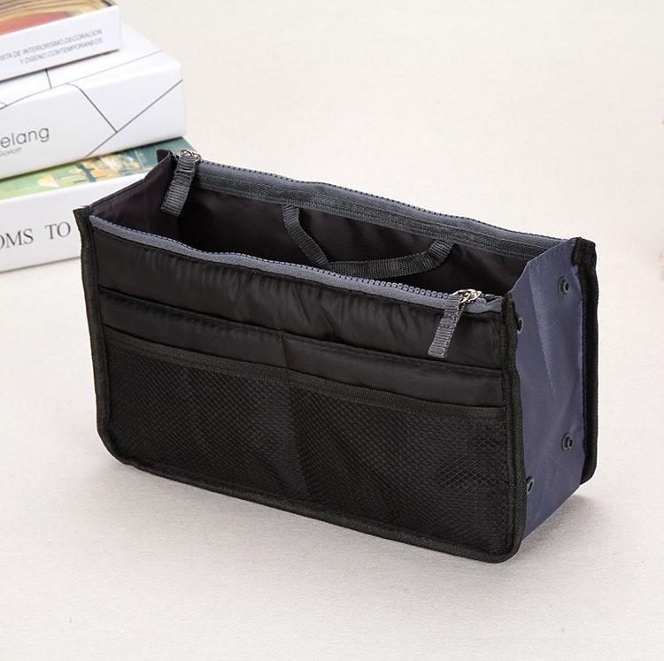 Kosmetiktasche, Make-up-Tasche, Reise-Organizer, tragbare Kosmetiktasche, funktionale Toilettenartikel-Make-up-Organizer schwarz