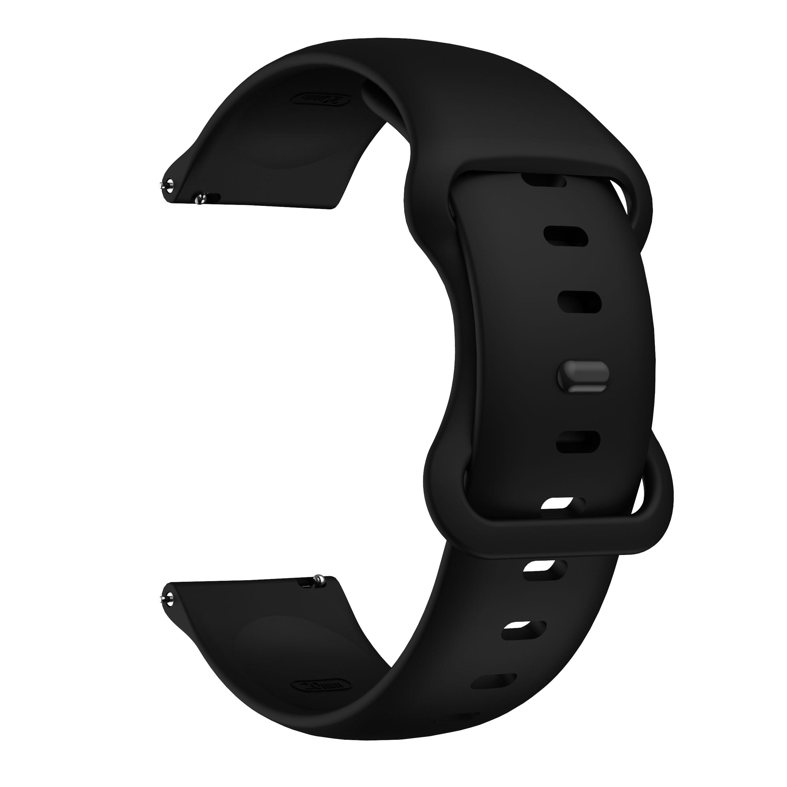 Offizielles Armband für Amazfit Active Armband 20mm Zubehör Original Herren Armband für Amazfit GTR Mini Amazfit Bip3 Bip3 Pro 20mm Amazfit GTR Mini schwarz