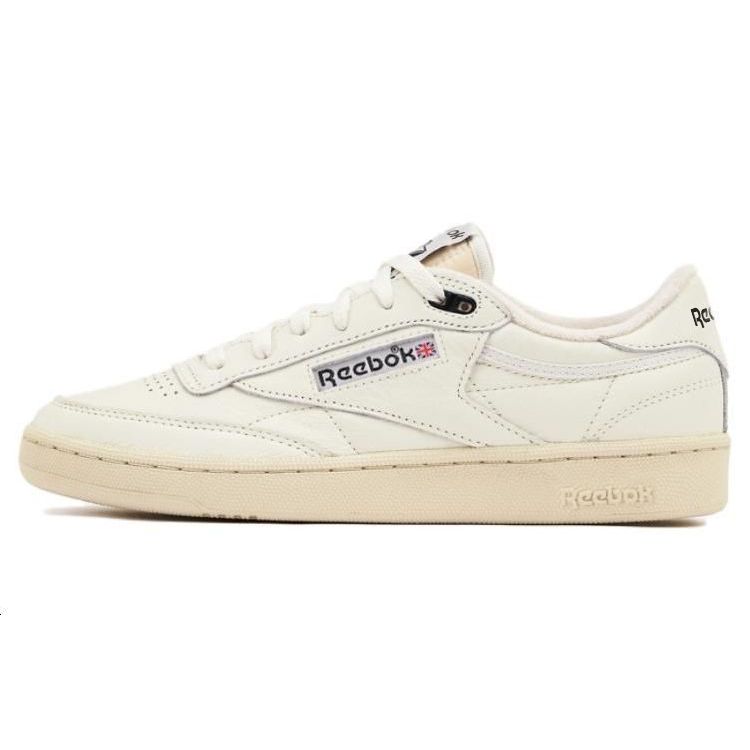 Reebok Club C 85 Vintage Kreideweiß Schwarz Unisex Sneaker Core-Black Paperwhite 100033000 40.5
