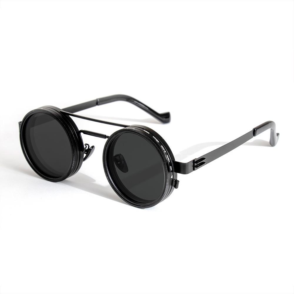 9-stufig verstellbare Dimmbrille ND2-400 Angel-Sonnenbrille Modische Polarisierte Sonnenbrille Outdoor Black