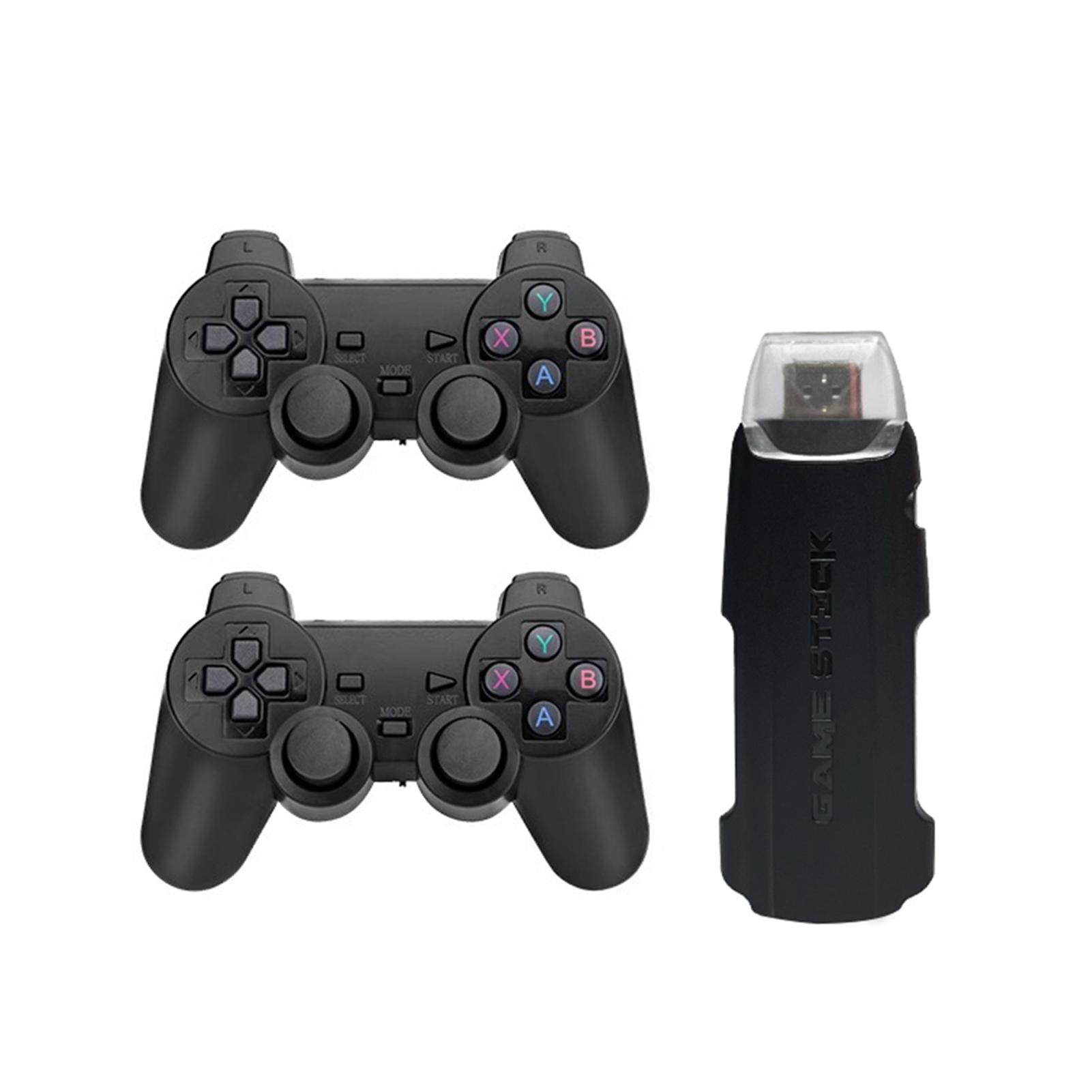 X2 MAX Spiel Stick Videospielkonsole 4K Spiel Stick HD Ausgang Spielkonsole mit Zwei 2,4G Wireless 64G schwarz