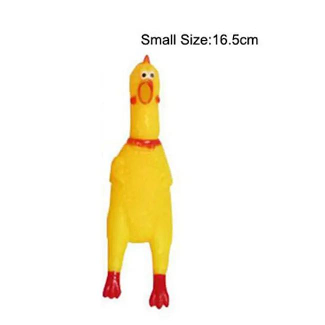 Haustiere Hundespielzeug, schreiendes Huhn, Geräuschspielzeug, bissfester Welpe, Kauspielzeug, interaktives, quietschendes Hundespielzeug, Welpen-Hundezubehör yellow