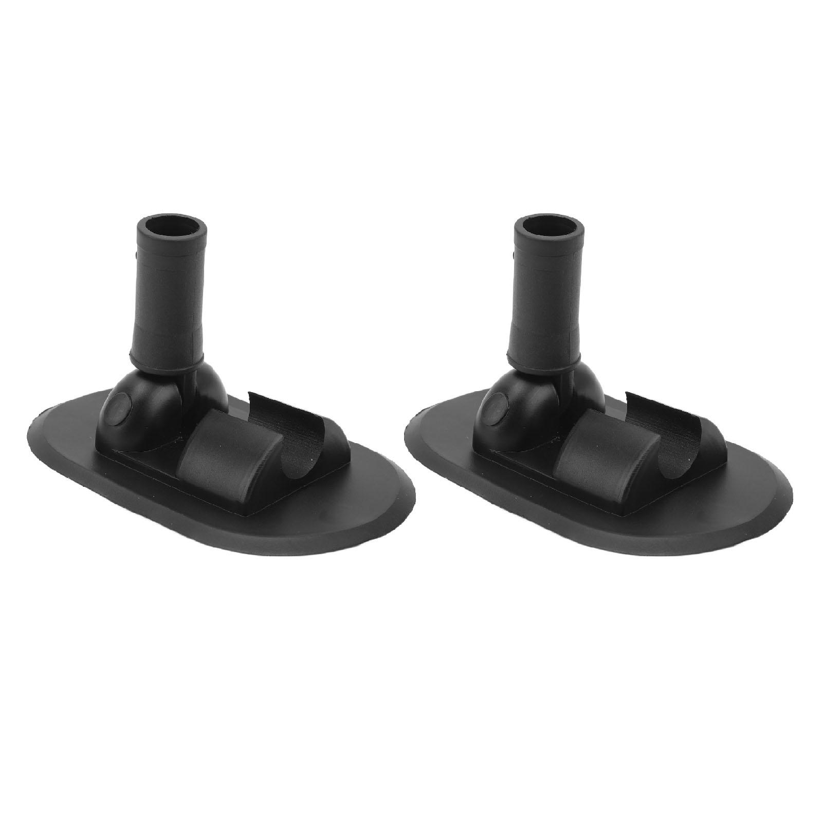 2 Stück Schlauchboot Zeltbasis PVC 180 Grad Drehung Kajak Verdeck Montagebasis für Ruderboot
