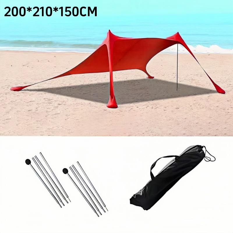 200*210*150CM Familie Strand Zelt Strand UV Schutz Baldachin Zelt Für 3-4 Personen Outdoor Camping Wind Widerstand Markise