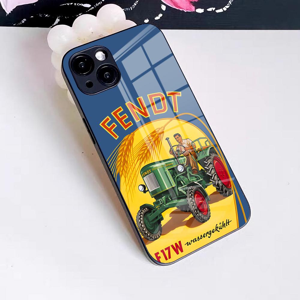Maschinen FENDT Handyhülle Für IPhone 17 Pro Max 16 15 14 Pro Max 13 11 X Xs Xr 8 7Plus Glasabdeckung iPhone 15 Plus