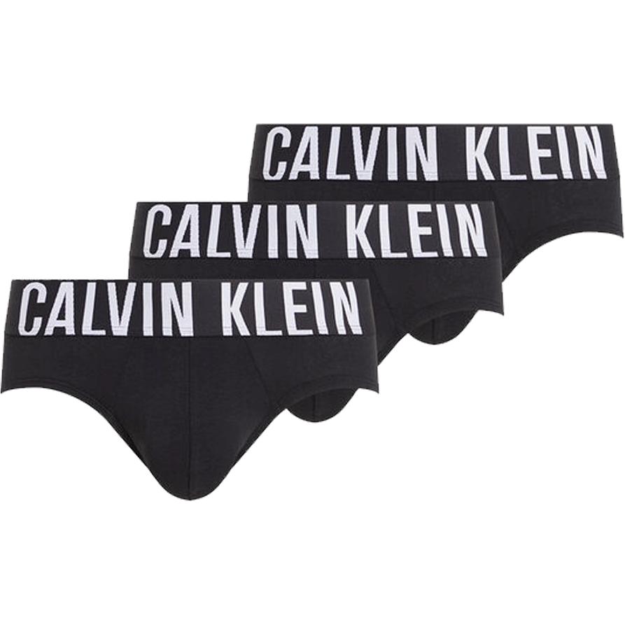 Calvin Klein Hip Brief 3er Pack Bequeme Einfache Buchstaben-Print Dreieckige Unterwäsche Herrenunterwäsche 000NB3607A-UB1 L
